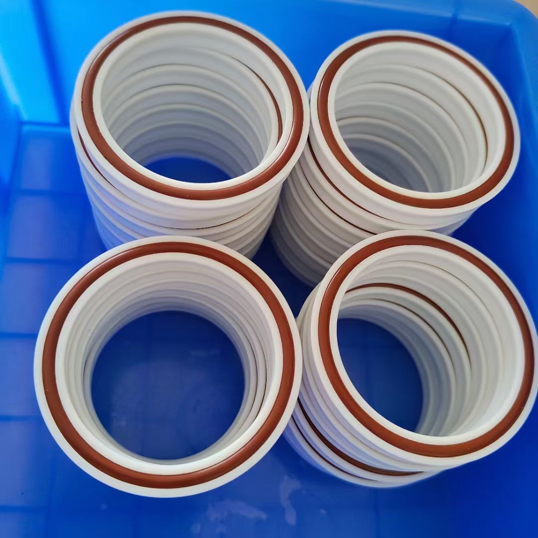 Chinese manufacturers and factory for Teflon PTFE spring energized seal ring for high pressure high temperature with viton FKM rubber o ring