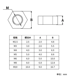 Polyamide hexagonal nuts, Nylon PA66 black and white plastic nuts bolt high-strength insulating plastic screw caps, M2, M2.5 - M39
