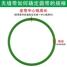 PU Rubber Belts - PU Polyurethane Non-Slip Integrated Injection Molding Round Belts, Seamless Small Conveyor Belts for Tempering Furnaces