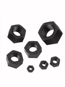 Polyamide hexagonal nuts, Nylon PA66 black and white plastic nuts bolt high-strength insulating plastic screw caps, M2, M2.5 - M39