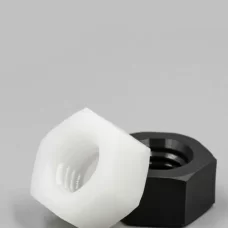 Polyamide hexagonal nuts, Nylon PA66 black and white plastic nuts bolt high-strength insulating plastic screw caps, M2, M2.5 - M39