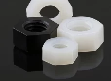 Polyamide hexagonal nuts, Nylon PA66 black and white plastic nuts bolt high-strength insulating plastic screw caps, M2, M2.5 - M39
