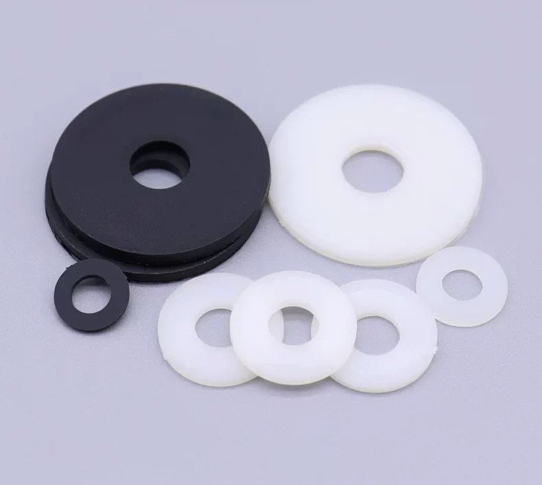 Nylon PA66 Flat Washer gasket, plastic insulating ring, flat washer, 0.3/0.5/0.8/1/1.5/2mm thick