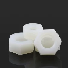 Polyamide hexagonal nuts, Nylon PA66 black and white plastic nuts bolt high-strength insulating plastic screw caps, M2, M2.5 - M39