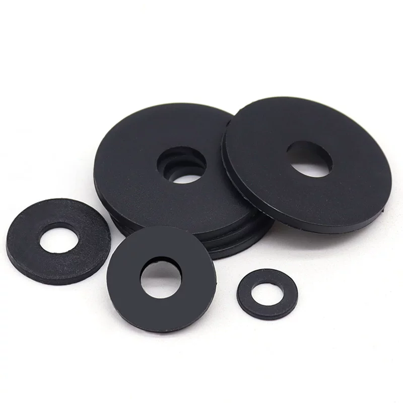 Nylon PA66 Flat Washer gasket, plastic insulating ring, flat washer, 0.3/0.5/0.8/1/1.5/2mm thick