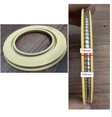 MARFLEX 630485-2 Ship boat vessel oil seal polytetrafluoroethylene polyimide PI alloy spring Rotating seal ring
