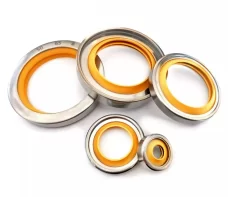 Teflon PTFE Stainless Steel Skeleton Oil Seals - Double Lip for Bore High-Speed Rotating Shafts, High Temp & Pressure Resistant China factory manufacturer