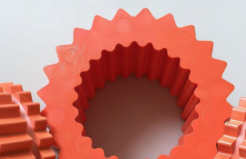 SURE FLEX Rubber Gears, Gear Couplings, Rubber Tooth Couplings - 6H/7H/8H/9H/10H/11H/12H Hytrel sleeves, ring two-pieces ring factory ship fastly