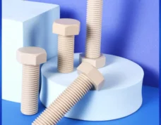 PEEK Plastic Hexagon Screws DIN933 JIS DIN ANSI ISO Standard by IKSONIC CO., LTD.