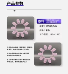 Factory-direct pricing from IKSONIC, China manufacturer Customizable sizes GR24-65 with octagonal design High-quality elastic buffer for plum blossom couplings Fast global shipping and OEM support available
