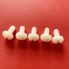 1/4-20 American Standard Plastic Slotted Round Head Screw Insulated Nylon Nut by IKSONIC CO., LTD. China factory manufacturer supplier