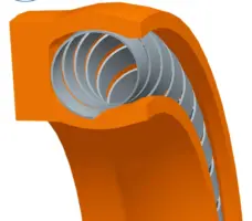 IKSONIC Factory Direct PTFE Spring Seal V Type U Type Corrosion Resistant Sealing Ring Custom Carbon Fiber PTFE Seal Ring V U Spring Energized Industrial Sealing Part
