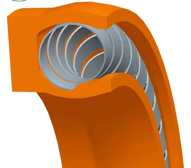 IKSONIC Factory Direct PTFE Spring Seal V Type U Type Corrosion Resistant Sealing Ring Custom Carbon Fiber PTFE Seal Ring V U Spring Energized Industrial Sealing Part