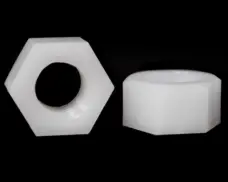 Black/White Nylon Hex Nut Insulated Plastic Nut M2 to M12 by IKSONIC CO., LTD. China factory manufacturer supplier