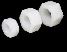 Black/White Nylon Hex Nut Insulated Plastic Nut M2 to M12 by IKSONIC CO., LTD. China factory manufacturer supplier