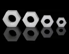 Black/White Nylon Hex Nut Insulated Plastic Nut M2 to M12 by IKSONIC CO., LTD. China factory manufacturer supplier
