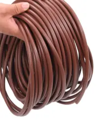 Brown FPM O-Ring Seal Strip Rubber Cord High Temperature Oil Chemical Acid Alkali Resistant Solid Round Seal by IKSONIC CO., LTD. China factory manufacturer supplier