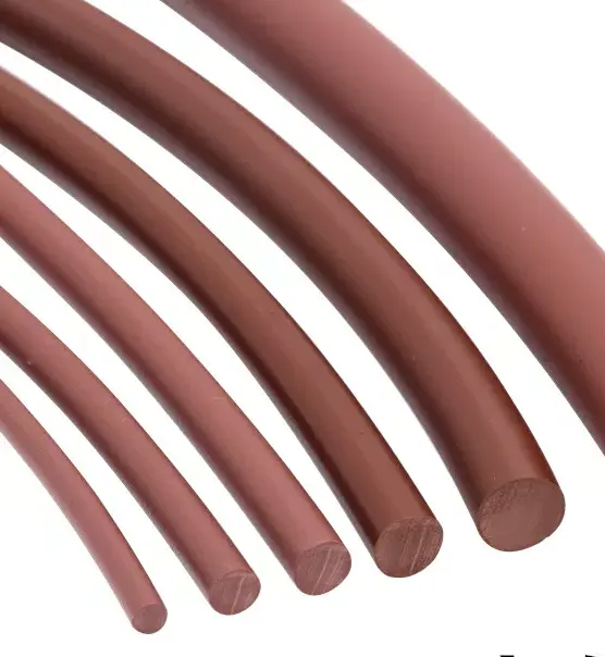 Brown FPM O-Ring Seal Strip Rubber Cord High Temperature Oil Chemical Acid Alkali Resistant Solid Round Seal by IKSONIC CO., LTD. China factory manufacturer supplier