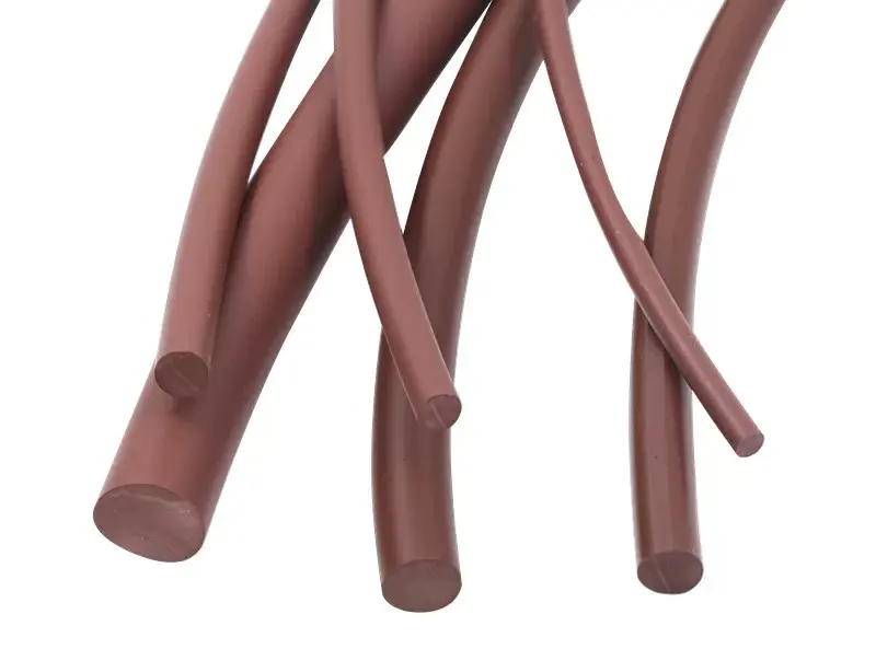 Brown FPM O-Ring Seal Strip Rubber Cord High Temperature Oil Chemical Acid Alkali Resistant Solid Round Seal by IKSONIC CO., LTD. China factory manufacturer supplier