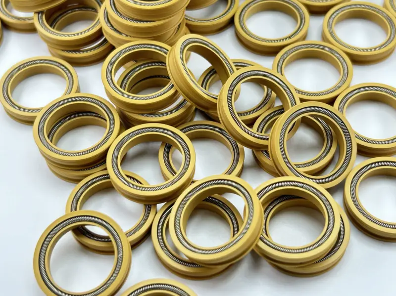 Custom Polyimide Rotary Spring Energized Seal for Shaft & Housing by IKSONIC CO., LTD. China factory manufacturer supplier