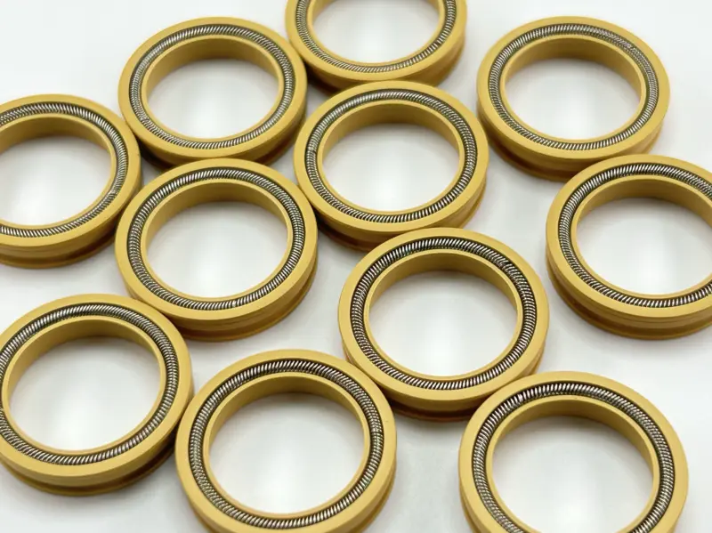 Custom Polyimide Rotary Spring Energized Seal for Shaft & Housing by IKSONIC CO., LTD. China factory manufacturer supplier
