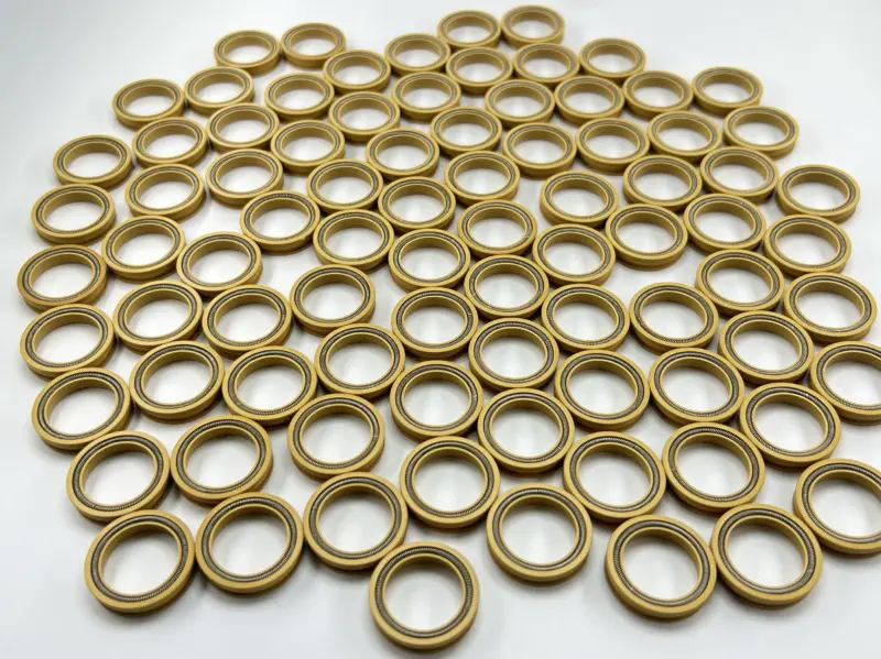 Custom Polyimide Rotary Spring Energized Seal for Shaft & Housing by IKSONIC CO., LTD. Custom Polyimide Rotary Spring Energized Seal for Shaft & Housing by IKSONIC CO., LTD. China factory manufacturer supplier