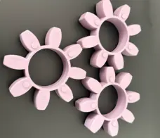 GR Curved Jaw Coupling Spider ROTEX Elastomer Insert GR65/GR75/GR90/GR100 by IKSONIC CO., LTD. China factory manufacturer supplier
