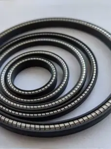 High Pressure Wear-Resistant FOAFCAFOIFVI Shaft Hole Spring Energized Seal by IKSONIC CO., LTD. China factory manufacturer supplier