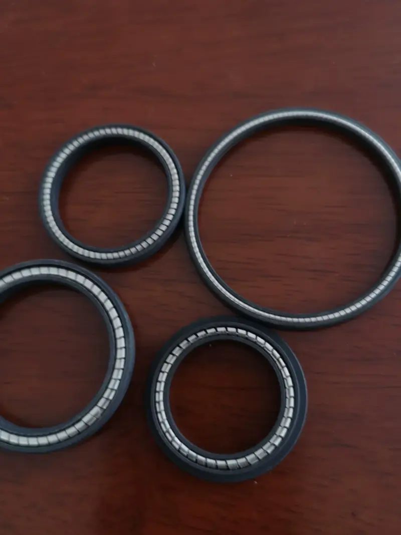 High Pressure Wear-Resistant FOAFCAFOIFVI Shaft Hole Spring Energized Seal by IKSONIC CO., LTD. China factory manufacturer supplier