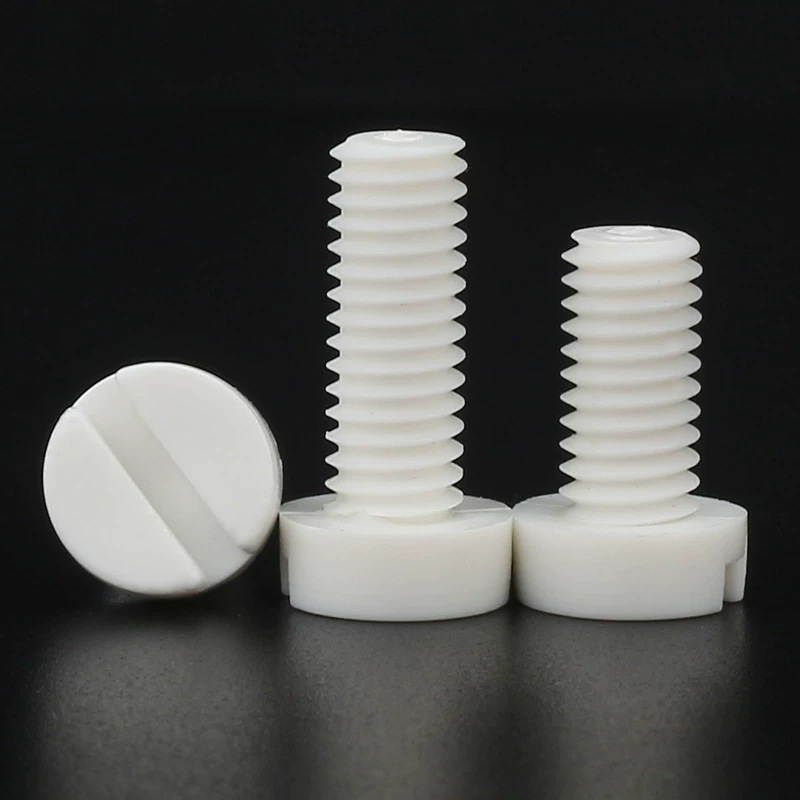 High Temperature PTFE Slotted Hex Head Plastic Screws M3 M5 M6 M10 - Corrosion Resistant Teflon Fasteners by IKSONIC CO., LTD. High Temperature PTFE Slotted Hex Head Plastic Screws M3 M5 M6 M10 - Corrosion Resistant Teflon Fasteners by IKSONIC CO., LTD. China factory manufacturer supplier