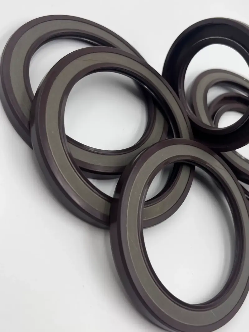 Hydraulic Motor Oil Seal FKM Skeleton TCV High Pressure Oil Seal -30 to +220°C by IKSONIC CO., LTD. China factory manufacturer supplier