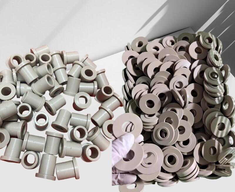PEEK Bushing Wear-Resistant Polyether Ether Ketone Bushing Custom Machining by IKSONIC CO., LTD. PEEK Bushing Wear-Resistant Polyether Ether Ketone Bushing Custom Machining by IKSONIC CO., LTD. China factory manufacturer supplier