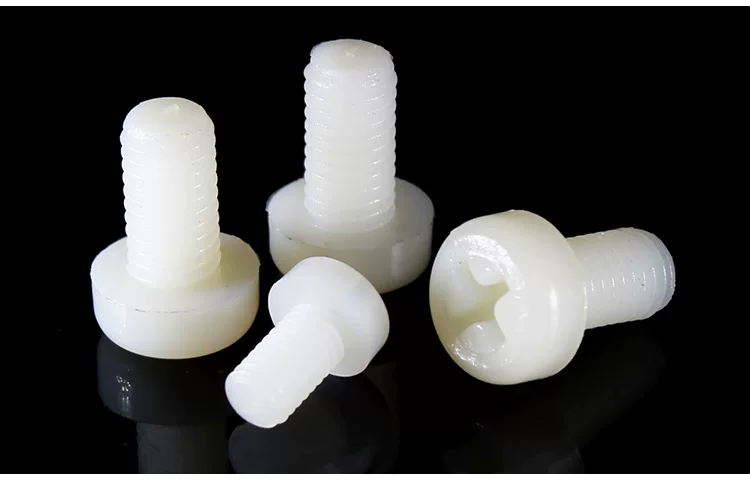 Round Cross Nylon Screws Plastic Bolts Pan Head Nylon Screws Round Head Insulation Screws White M2-M8 by IKSONIC CO., LTD. China factory manufacturer supplier