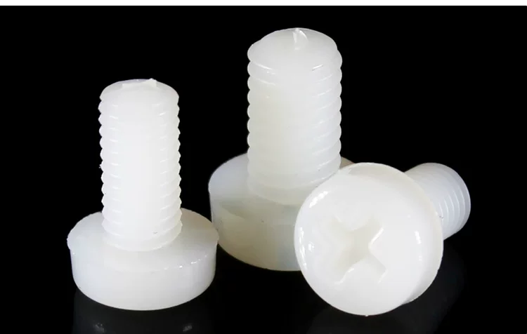 Round Cross Nylon Screws Plastic Bolts Pan Head Nylon Screws Round Head Insulation Screws White M2-M8 by IKSONIC CO., LTD. China factory manufacturer supplier
