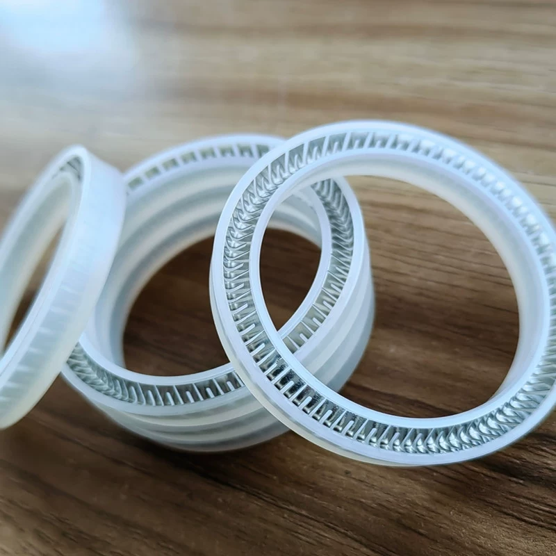 Wear-Resistant Low-Temperature UHMW UPE Spring Energized Seal for Filling Machine Dispenser Liquid Nitrogen Natural Gas Equipment by IKSONIC CO., LTD. China factory manufacturer supplier