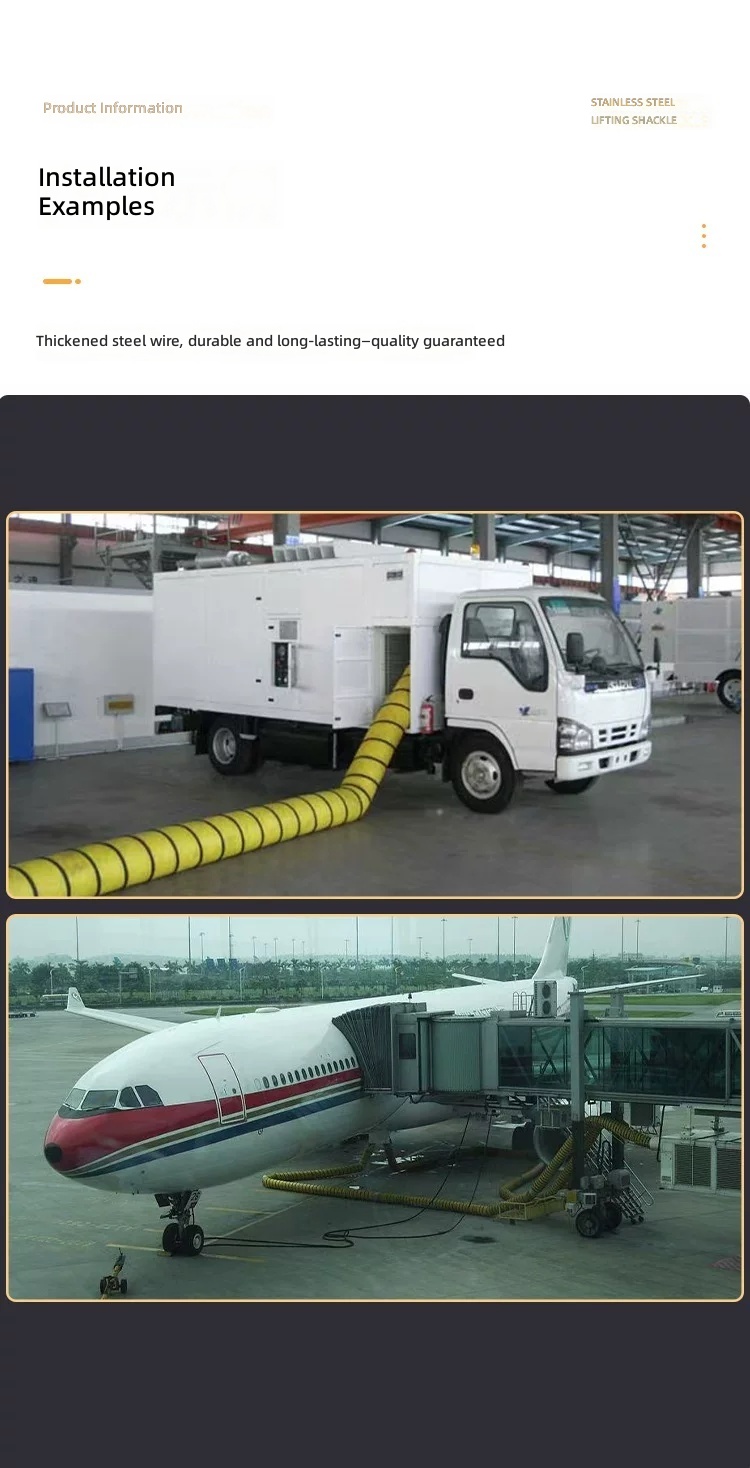 Airport Insulated Telescopic Ventilation Duct for Passenger Boarding Bridge & Aircraft Ground Air Conditioning by IKSONIC CO., LTD. China factory manufacturer supplier