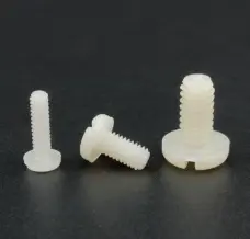 American British Plastic Screw Nylon Insulated Round Head Slotted Machine Screw Nut 4-40 6-32 8-32 10-24 by IKSONIC CO., LTD. China factory manufacturer supplier