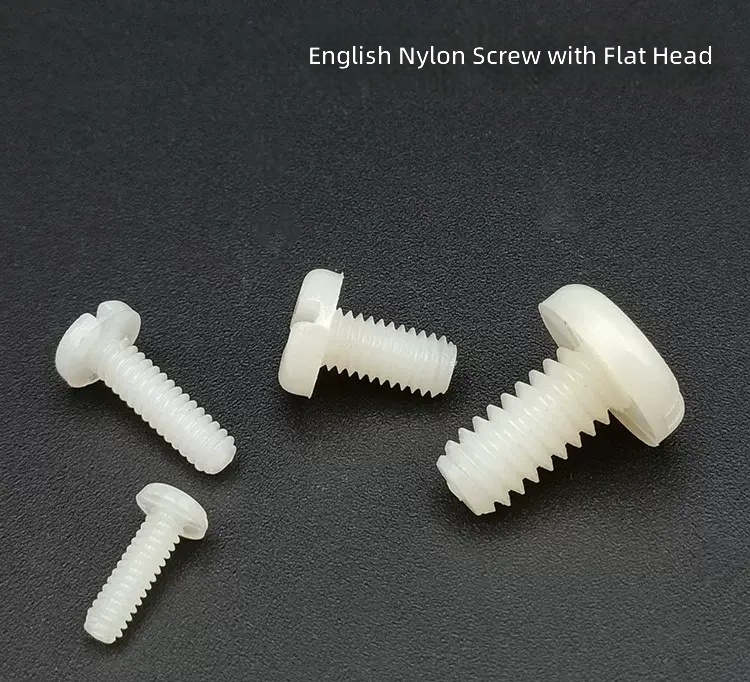 American British Plastic Screw Nylon Insulated Round Head Slotted Machine Screw Nut 4-40 6-32 8-32 10-24 by IKSONIC CO., LTD. American British Plastic Screw Nylon Insulated Round Head Slotted Machine Screw Nut 4-40 6-32 8-32 10-24 by IKSONIC CO., LTD. China factory manufacturer supplier