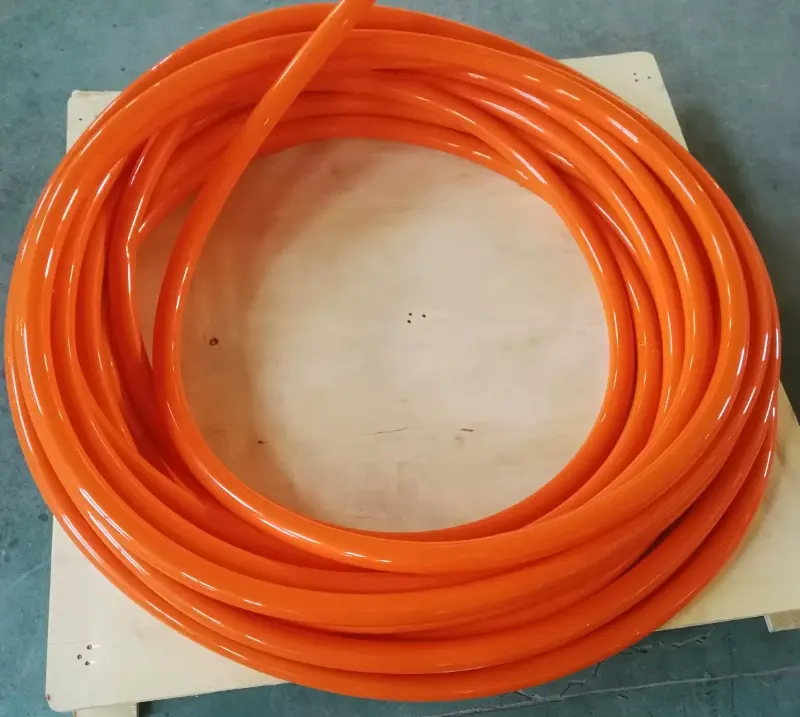 Corona Treater Silicone Sleeve 32-200mm ID Wear High Temp Resistant Orange Silicone Tube by IKSONIC CO., LTD. China factory manufacturer supplier