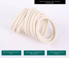 Custom FFKM O-Ring Perfluoroelastomer Seal Chemical Resistant White by IKSONIC CO., LTD. China factory manufacturer supplier