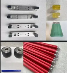 Custom Rubber Coating Metal Parts Aluminum Stainless Steel Polyurethane Wear-Resistant Roller Fabrication by IKSONIC CO., LTD. China factory manufacturer supplier
