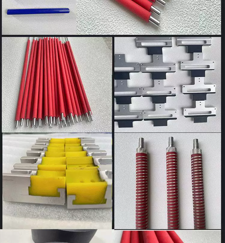 Custom Rubber Coating Metal Parts Aluminum Stainless Steel Polyurethane Wear-Resistant Roller Fabrication by IKSONIC CO., LTD. China factory manufacturer supplier
