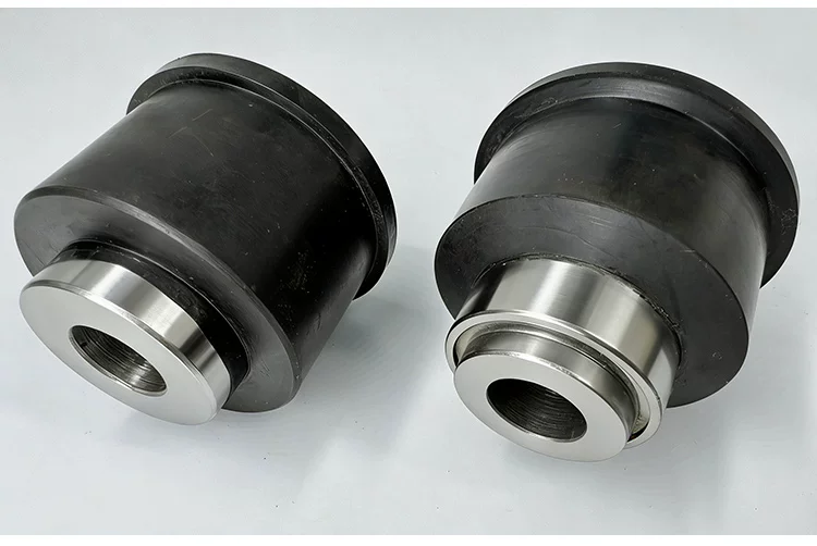 Custom Rubber to Metal Bonded Parts Machining Non-Standard Rubber Protective Sleeve by IKSONIC CO., LTD. China factory manufacturer supplier
