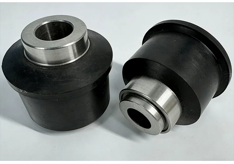 Custom Rubber to Metal Bonded Parts Machining Non-Standard Rubber Protective Sleeve by IKSONIC CO., LTD. China factory manufacturer supplier