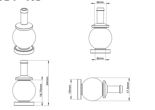 DJI FPV Drone Tarot TL10A08 Damping Ball Vibration Absorber for Gimbal by IKSONIC CO., LTD. China factory manufacturer supplier