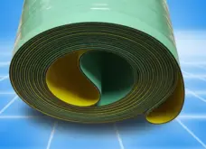 Double-Sided Blue Glue Box Machine Belt Nylon Yellow-Green Base Belt High Temperature Resistant Industrial Cowhide Drive Belt by IKSONIC CO., LTD. China factory manufacturer supplier