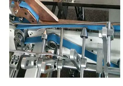 Double-Sided Blue Glue Box Machine Belt Nylon Yellow-Green Base Belt High Temperature Resistant Industrial Cowhide Drive Belt by IKSONIC CO., LTD. China factory manufacturer supplier