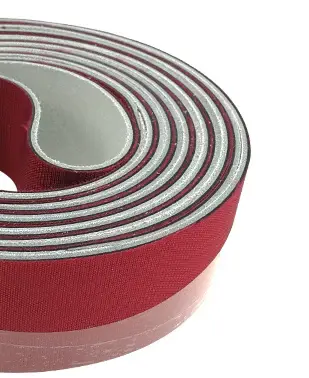 Double-Sided Blue Glue Box Machine Belt Nylon Yellow-Green Base Belt High Temperature Resistant Industrial Cowhide Drive Belt by IKSONIC CO., LTD. China factory manufacturer supplier
