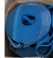 Double-Sided Blue Glue Box Machine Belt Nylon Yellow-Green Base Belt High Temperature Resistant Industrial Cowhide Drive Belt by IKSONIC CO., LTD. China factory manufacturer supplier