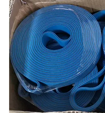 Double-Sided Blue Glue Box Machine Belt Nylon Yellow-Green Base Belt High Temperature Resistant Industrial Cowhide Drive Belt by IKSONIC CO., LTD. China factory manufacturer supplier